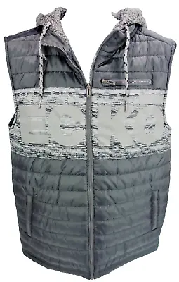 Medium Ecko Unltd Quilted Puffer Vest Hoodie Full Zip Mens • $19.99