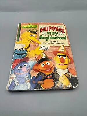 Sesame Street Muppets Children's Board Book Muppets In My Neighborhood 1977 • $7.95