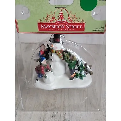 Mayberry Street Snowman Kid Building Xmas Village Accessories • $13.27