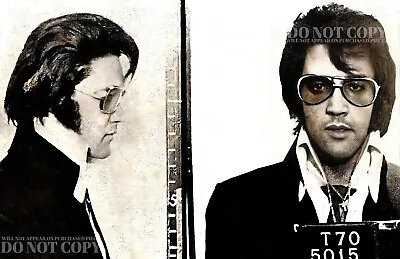 Elvis Presley Mugshot Photograph 11 X 17 - Rare 1970 Mug Shot - Poster Art Print • $22.99
