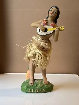 Aloha! Vintage Chalkware Nodder Bobble Hawaiian Hula Girl Original 1950's 1960's • $65