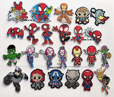 Spiderman Spin And Ghost Spider Spiderman Verse Batman Patch Iron On Badge • £2.99