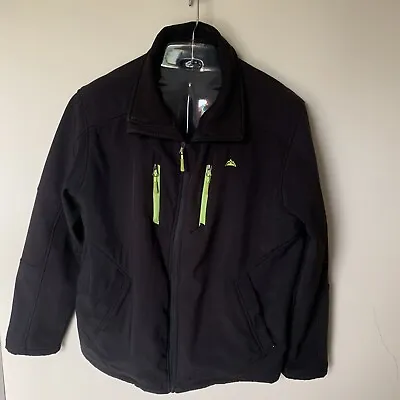 Snozu Performance Jacket Men’s XL Black Full Zip Softshell Pockets Ski Snowboard • $19.95