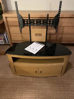 £99.99 • Buy AVF FSL1000BLEO Blenheim Oak TV Unit Cabinet Stand With Mount For Upto 65 Inch