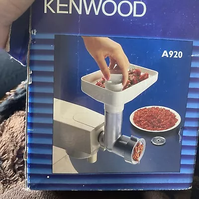 Bins Kenwood Chef Mixer A920 Mincer Attachment Fits A901 And Km Boxed • £29.99