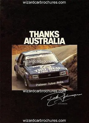1981 Dick Johnson Tru Blu Xd Ford Falcon  Thanks Oz  A3 Poster Ad Sales Brochure • $14.85