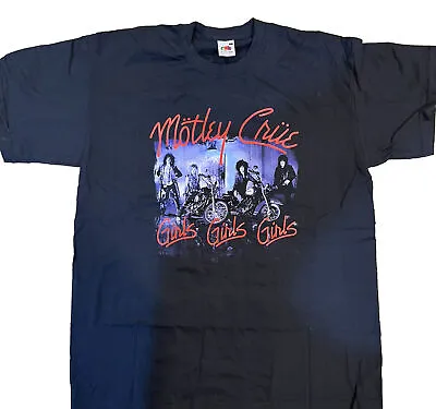 Vintage Motley Crue 1987 Concert T-Shirt Large Girls Girls Girls • $51.27