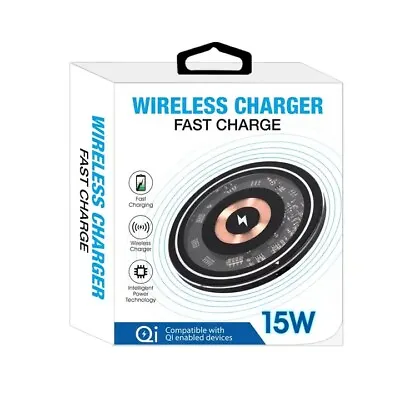 15W Qi Wireless Charger For IPhone 15 14 13 12 11 Pro Max Samsung S23 22 21 Ultr • $15.99