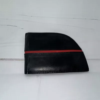 Rogue Industries Men’s Front Pocket Wallet Black Red Stripe Leather • $19.99