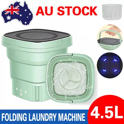 Mini Washing Machine Portable Bucket Folding Laundry Machine Washing Clothes AU~ • $22.99