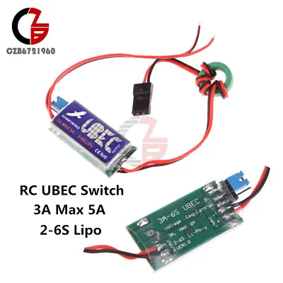 HOBBYWING RC UBEC Switch Regulator 5V 6V 3A Max 5A 2-6S Mode Lowest Noise RF BEC • $3.66