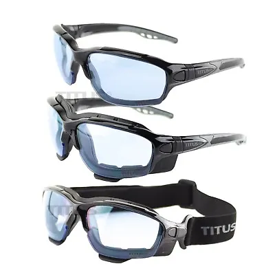 Titus G11-Blue Swappable Anti-Fog Goggles - Sports Riders Safety Glasses • $12.99