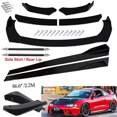 For Mitsubishi Eclipse Front Bumper Spoiler Body Kit+Side Skirt+Rear Lip Rods • $99.99