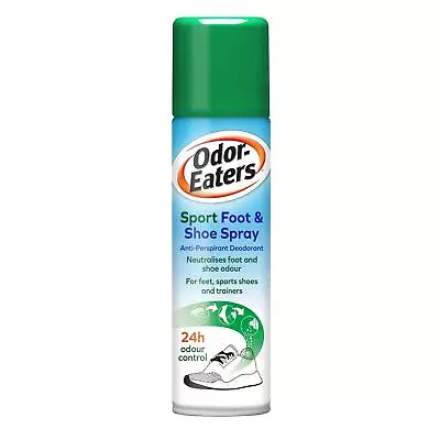 Odor-Eaters Sport Foot Shoe Spray 150ml - Anti-Perspirant For Everyday Shoes • £8.25