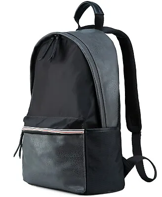 $70 PX Men's Colorblocked Faux Leather 15  Laptop Backpack 11.8  X 5.7  X 16.9  • $29.99