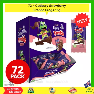 72x Cadbury Freddo Strawberry Chocolate Frogs Kids Party School Birthday Treats • $30.70