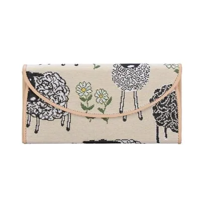 Ladies Spring Lamb Envelope Purse Animal Print Design Tapestry Wallet Purse Gift • £13.99