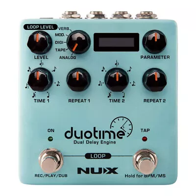 NuX Duotime Stereo Delay Pedal • $159