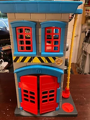 Vintage Fisher Price Imaginext Toy Red Firehouse Fire Dept. Station N0764 • $24.99