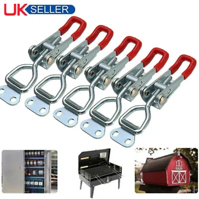 10X Latch Catch Metal Steel Cabinet Boxes Handle Toggle Locks Clamp Hasp • £6.59