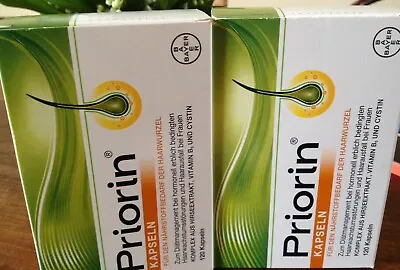 BAYER No 1 Germany PRIORIN 240 CAPS Hair Loss Regrowth 2025 FRESH ORIGINAL • £141.36