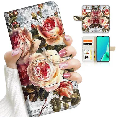 $12.99 • Buy ( For Samsung S8 Plus / S8+ ) Flip Case Cover AJ24554 Flower