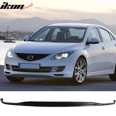 Fits 09-11 Mazda 6 DS Style Front Bumper Lip Spoiler Body Kit Unpainted Black PU • $89.99