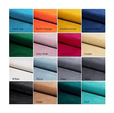Plush Velvet Upholstery Fabric Material For Sofa Curtains Cushions • £11.99