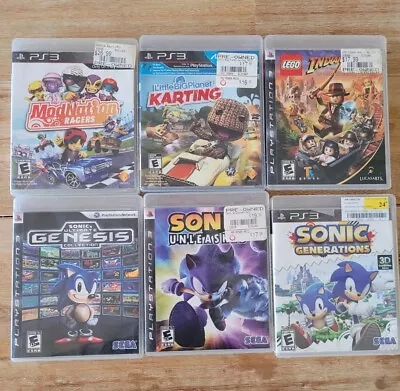 Lot Of 6 PlayStation 3 Games Ps3 Sonic Lego Little Big Planet Mod Nation • $34.99