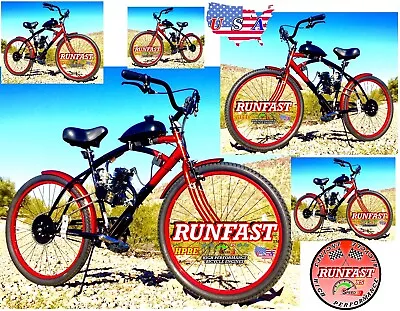 Diy 2-stroke 66cc/80cc Motorized Bicycle Kit With 26  Bike • $349.99