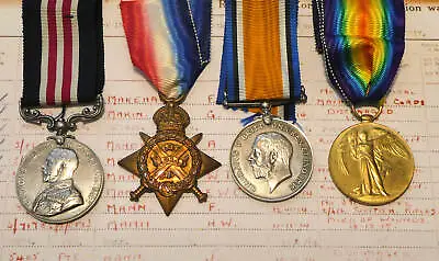 1914 Star Trio Military Medal Suffolk Regiment - Machine Gun Corps Casualty G... • £925