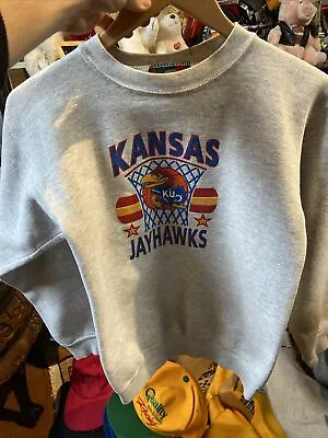 Women's University Of Kansas Jayhawks NCAA Vintage Crewneck Sweatshirt Small • $20
