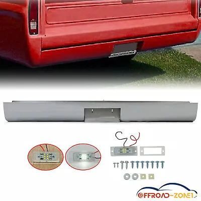 For 1967-72 Ford F100 Fleetside Truck Rear Bumper Roll Pan W/ LED Light License • $121.21