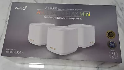 ASUS ZenWiFi XD4 AX Mini Wi-Fi Mesh Router White - 3 Pack • $140