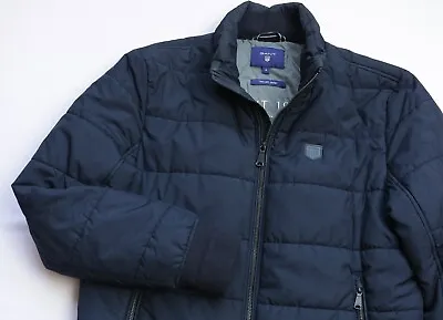$24.23 • Buy GANT The Loft Jacket Mens Bomber Puffer Insulated Top Size S Small Navy Blue