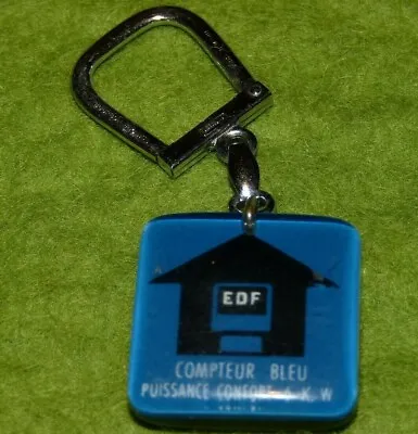 EDF Bourbon Keychain Blue Meter Power Comfort Keyring Portachiavi • £4.13
