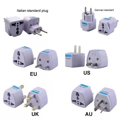 AC 110V 250V 10A Universal US EU To US UK EU Israel Kr Travel Power Adapter Plug • $2.69