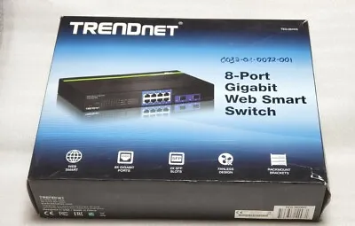 TRENDnet TEG-082WS 8-Port Gigabit Web Smart Switch • $72.50