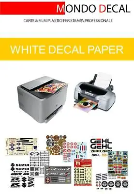 Waterslide Decal Paper (3 A4 White Base) Inkjet & Laser • £12.81