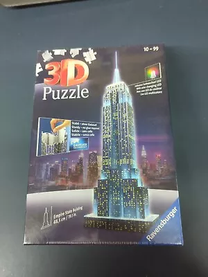 Ravensburger 3D Puzzle Night Edition Empire State Building - Brand New • £16.99