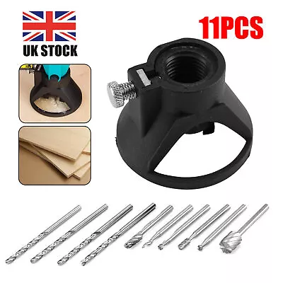 £5.89 • Buy Multi Cutting Guide Attachment Locator HSS Router Drill Bits For Dremel Rotary