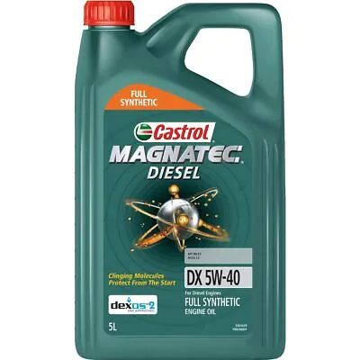 Castrol MAGNATEC 5W-40 Diesel DX Full Synthetic Engine Oil 5L 3383629 • $68.81