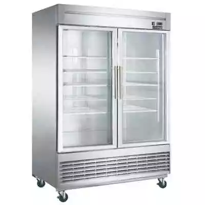 Chef AAA - T55F-GS2 55  2 Glass Door Reach-in Freezer 40.72cu.ft NSF • $2950