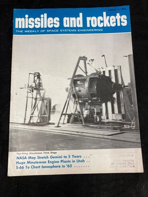 $24.99 • Buy Missiles And Rockets, The Missile/space Weekly Magazine, August 6, 1962