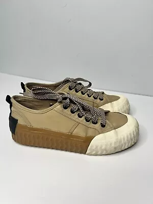 Zara 37 Beige Platform Sneaker • $25