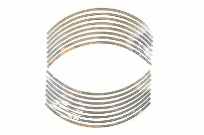 Reflective Chrome Rim Tape For Motorcycle Car Truck 17  16 Adhesive Strips • $8.48