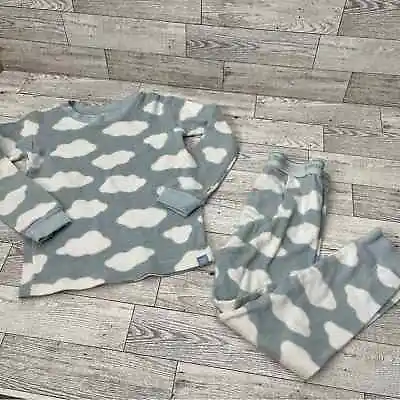 $15 • Buy VAENAIT BABY Blue And White Cloud Print 2 Piece Pajamas Size 2T