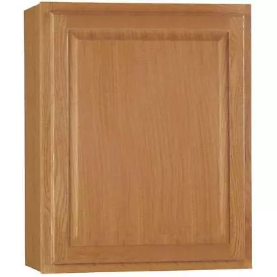 Hampton Bay Wall Kitchen Cabinet (24  X 12  X 30 ) Furniture Board Medium Oak • $253.37