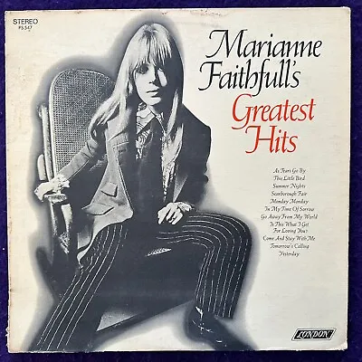 MARIANNE FAITHFULL Greatest Hits LP '69 LONDON Psych BELL SOUND EX • $12.59