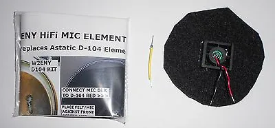 W2ENY HiFi Replacement Mic Element For Astatic D-104 Amp Models T-UG8 T-UG9 Kit • $25